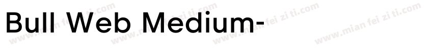 Bull Web Medium字体转换